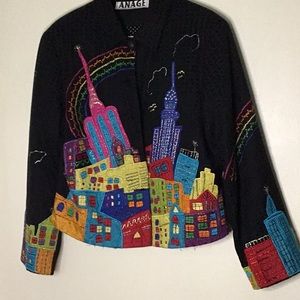 Anage cityscape blazer